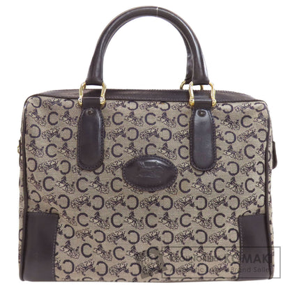 CELINE セリーヌ Cサルキー ハンドバッグ キャンバス レディース 中古