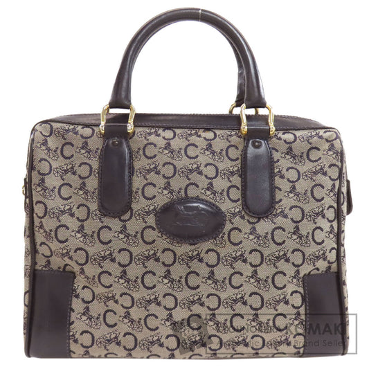 CELINE セリーヌ Cサルキー ハンドバッグ キャンバス レディース 中古