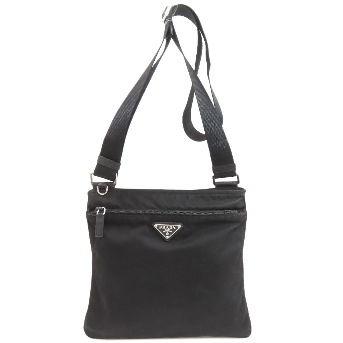 PRADA プラダ ロゴ金具 ショルダーバッグ ナイロン レディース 中古