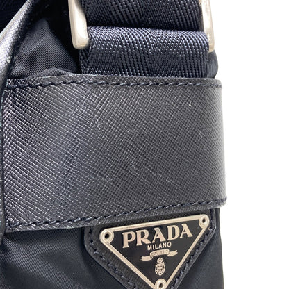 PRADA プラダ ロゴ ショルダーバッグ ナイロン レディース 中古