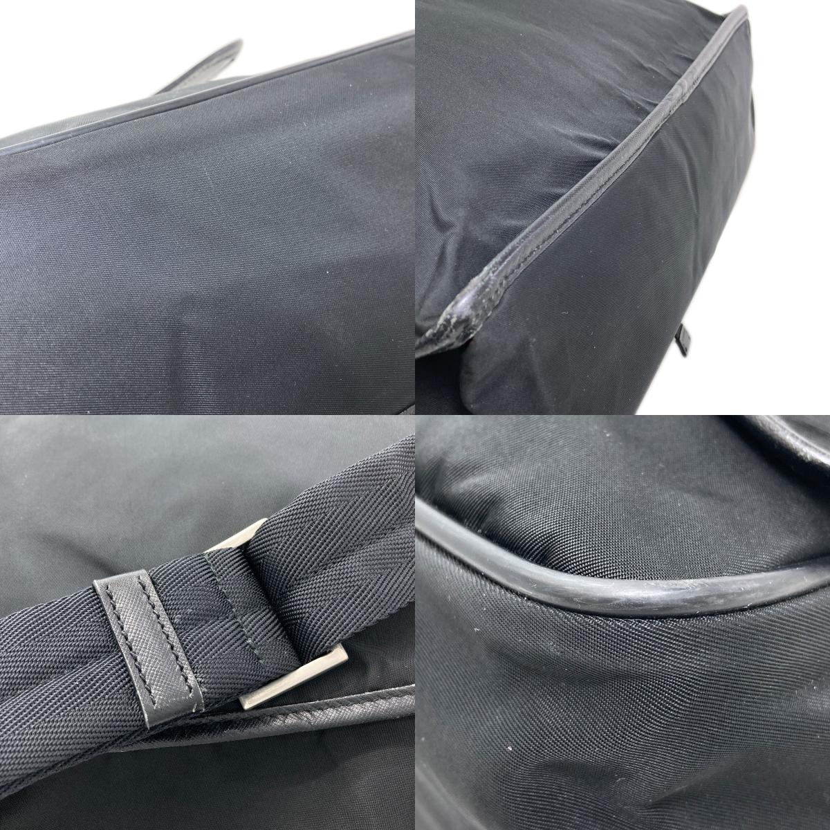 PRADA プラダ ロゴ ショルダーバッグ ナイロン レディース 中古