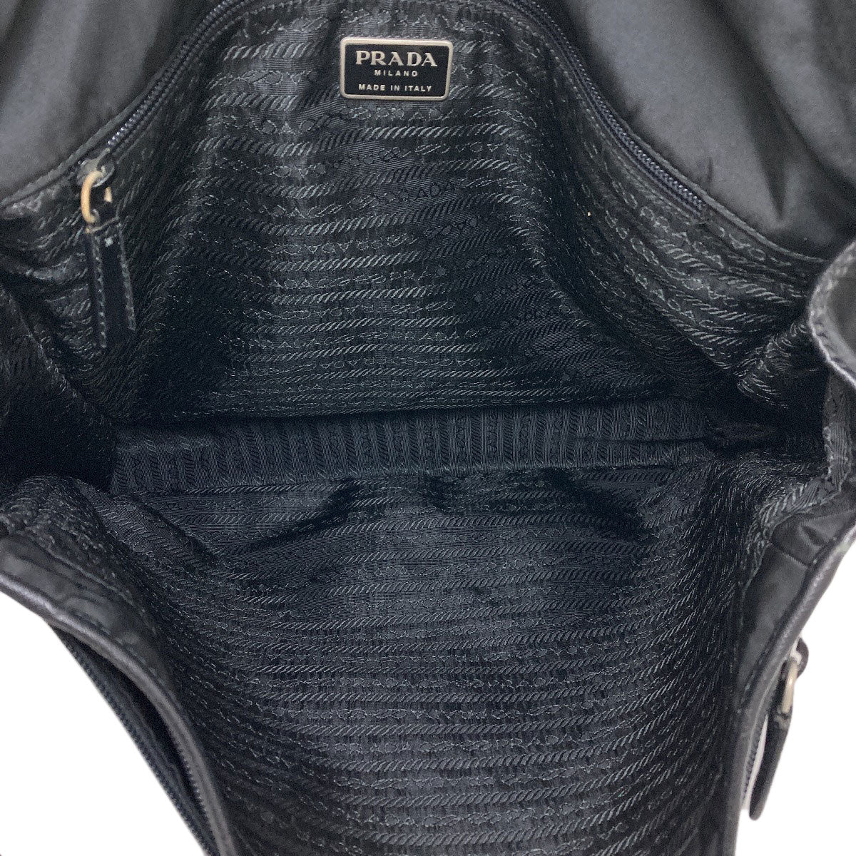 PRADA プラダ ロゴ ショルダーバッグ ナイロン レディース 中古