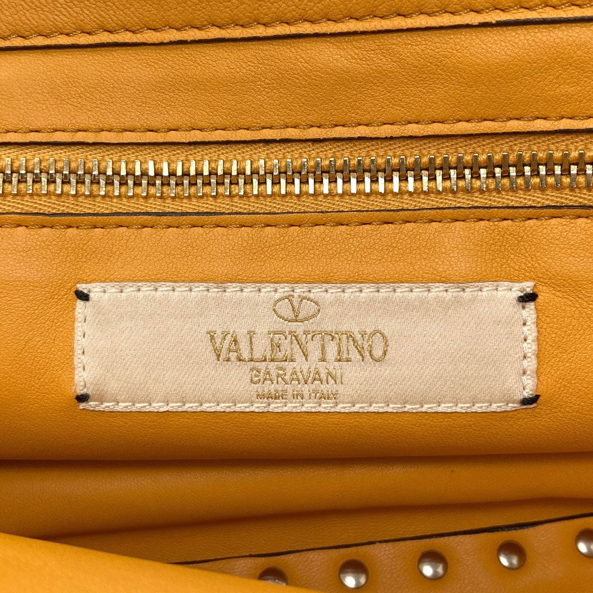 VALENTINO バレンティノ スタッズ 2WAY ハンドバッグ レザー レディース 中古