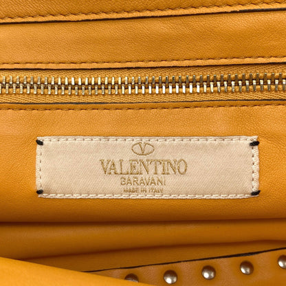VALENTINO バレンティノ スタッズ 2WAY ハンドバッグ レザー レディース 中古