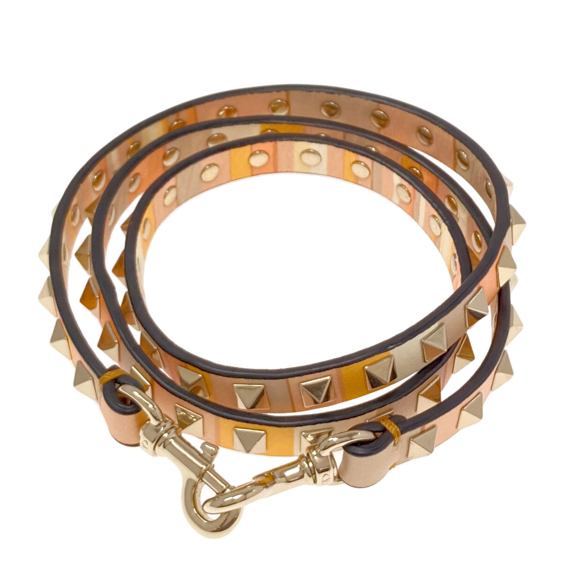 VALENTINO バレンティノ スタッズ 2WAY ハンドバッグ レザー レディース 中古