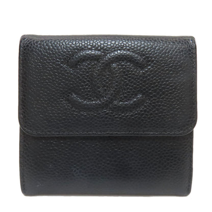 シャネル Wホック ココマーク ゴールド金具 三つ折り財布（小銭入れあり） 中古 商品画像2