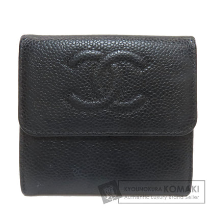 シャネル Wホック ココマーク ゴールド金具 三つ折り財布（小銭入れあり） 中古 商品画像1