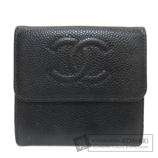 シャネル Wホック ココマーク ゴールド金具 三つ折り財布（小銭入れあり） 中古 商品画像1