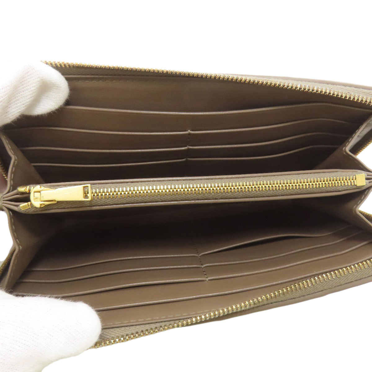 ボッテガヴェネタ マキシイントレチャート 長財布（小銭入れあり） 中古 商品画像5