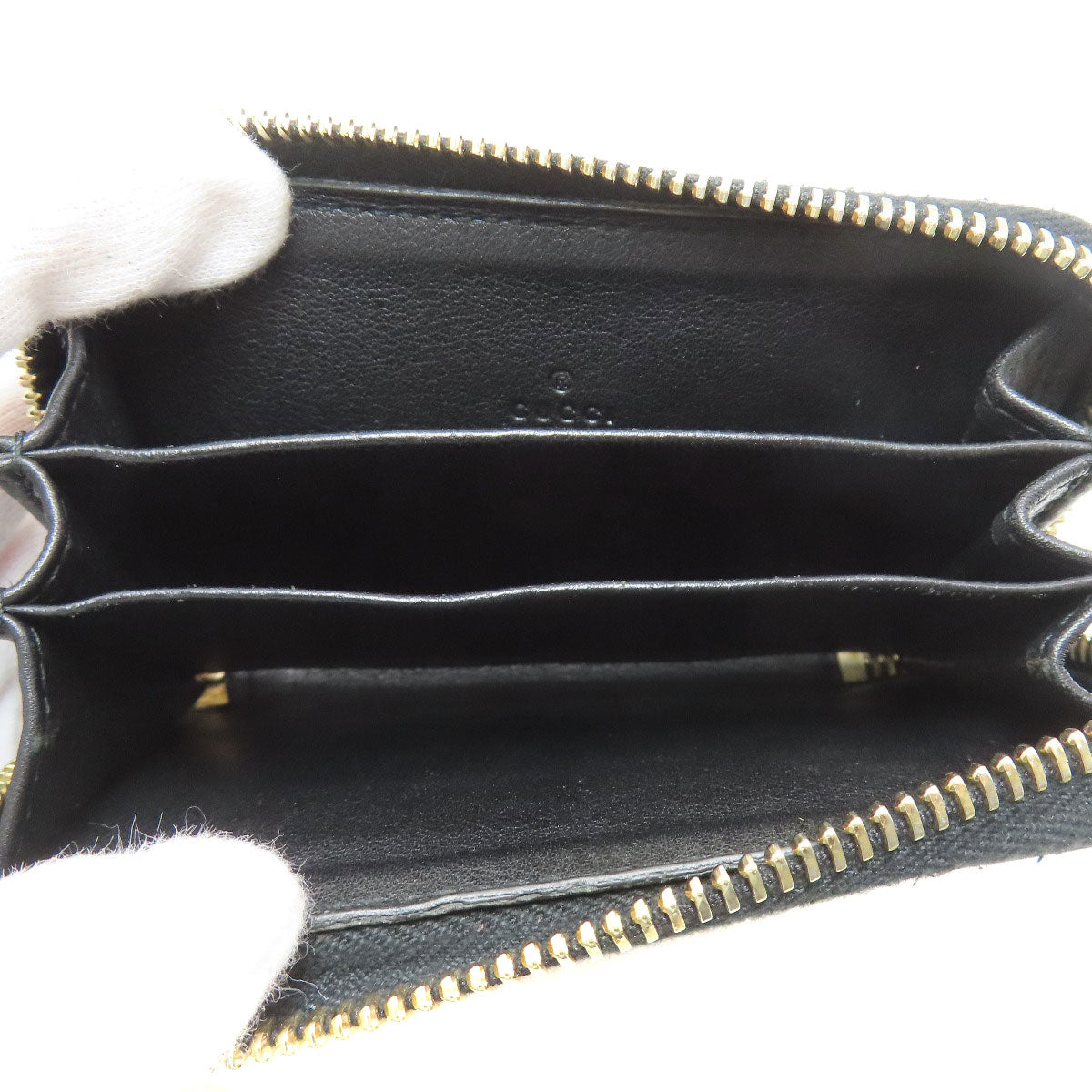 グッチ 255452 GGシグネチャー シマ コインケース 中古 商品画像5