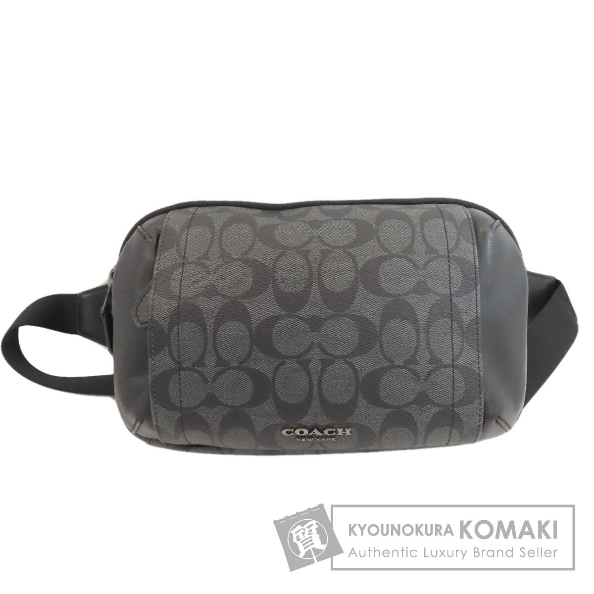 COACH コーチ F38749 シグネチャー ボディバッグ PVC レディース 中古