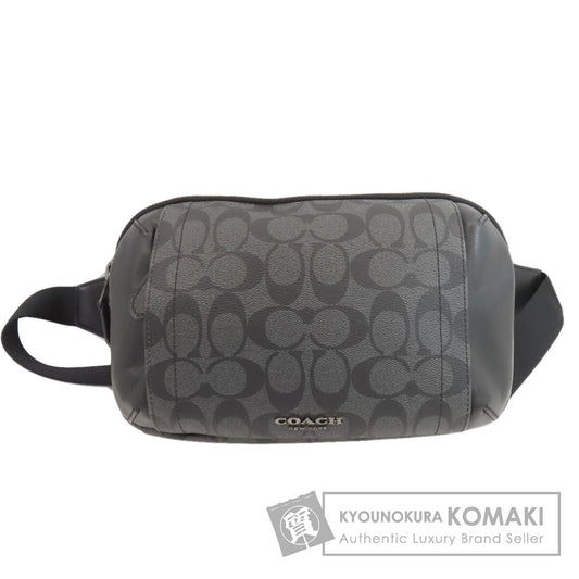 COACH コーチ F38749 シグネチャー ボディバッグ PVC レディース 中古