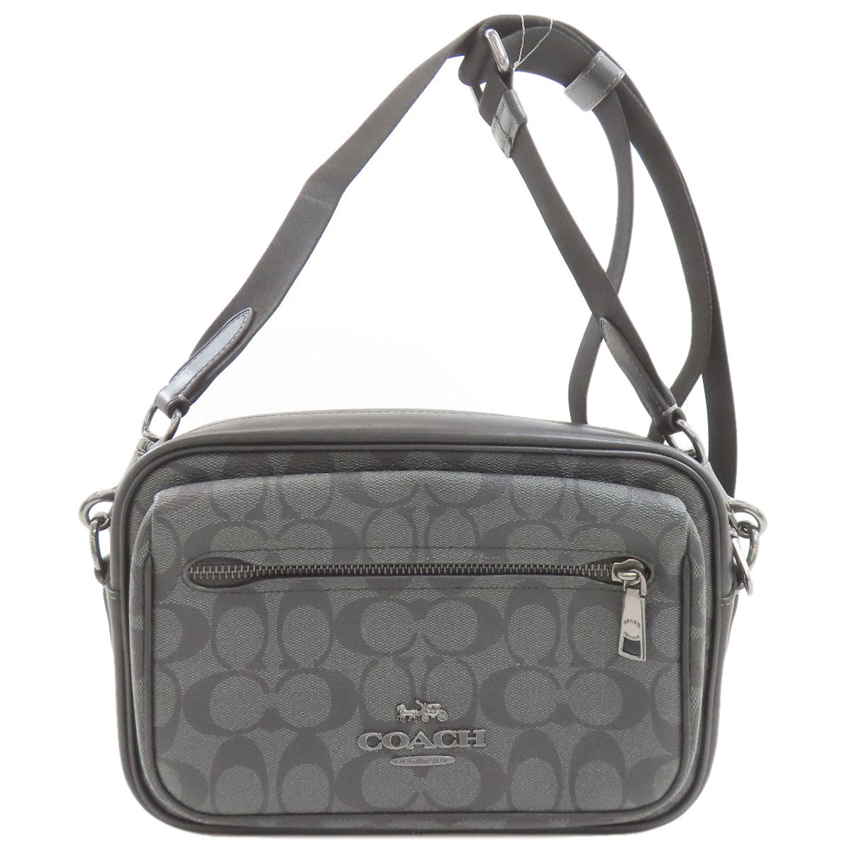 COACH コーチ CJ510 エリアス シグネチャー ショルダーバッグ PVC レディース 中古