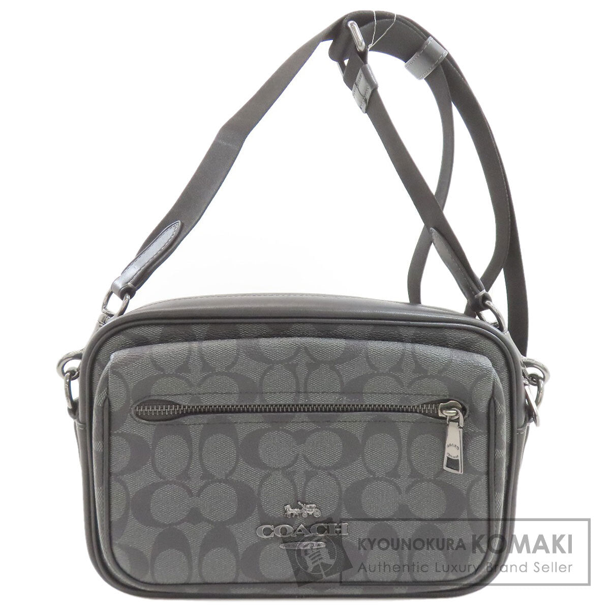 COACH コーチ CJ510 エリアス シグネチャー ショルダーバッグ PVC レディース 中古