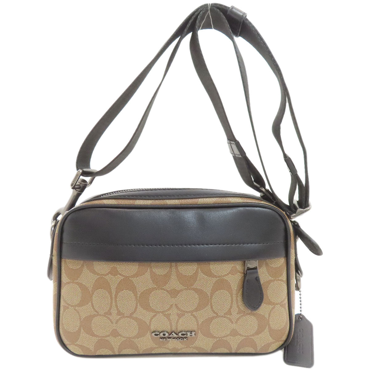 COACH コーチ F50715 シグネチャー ショルダーバッグ PVC レディース 中古