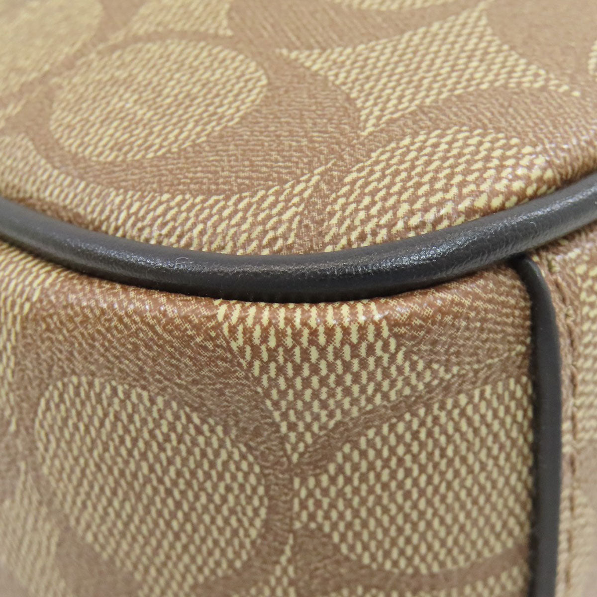 COACH コーチ F50715 シグネチャー ショルダーバッグ PVC レディース 中古