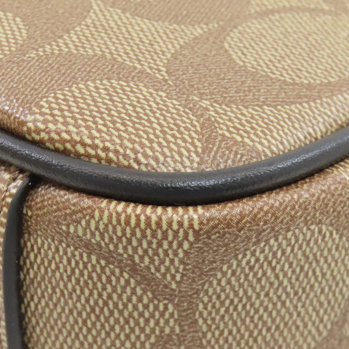 COACH コーチ F50715 シグネチャー ショルダーバッグ PVC レディース 中古