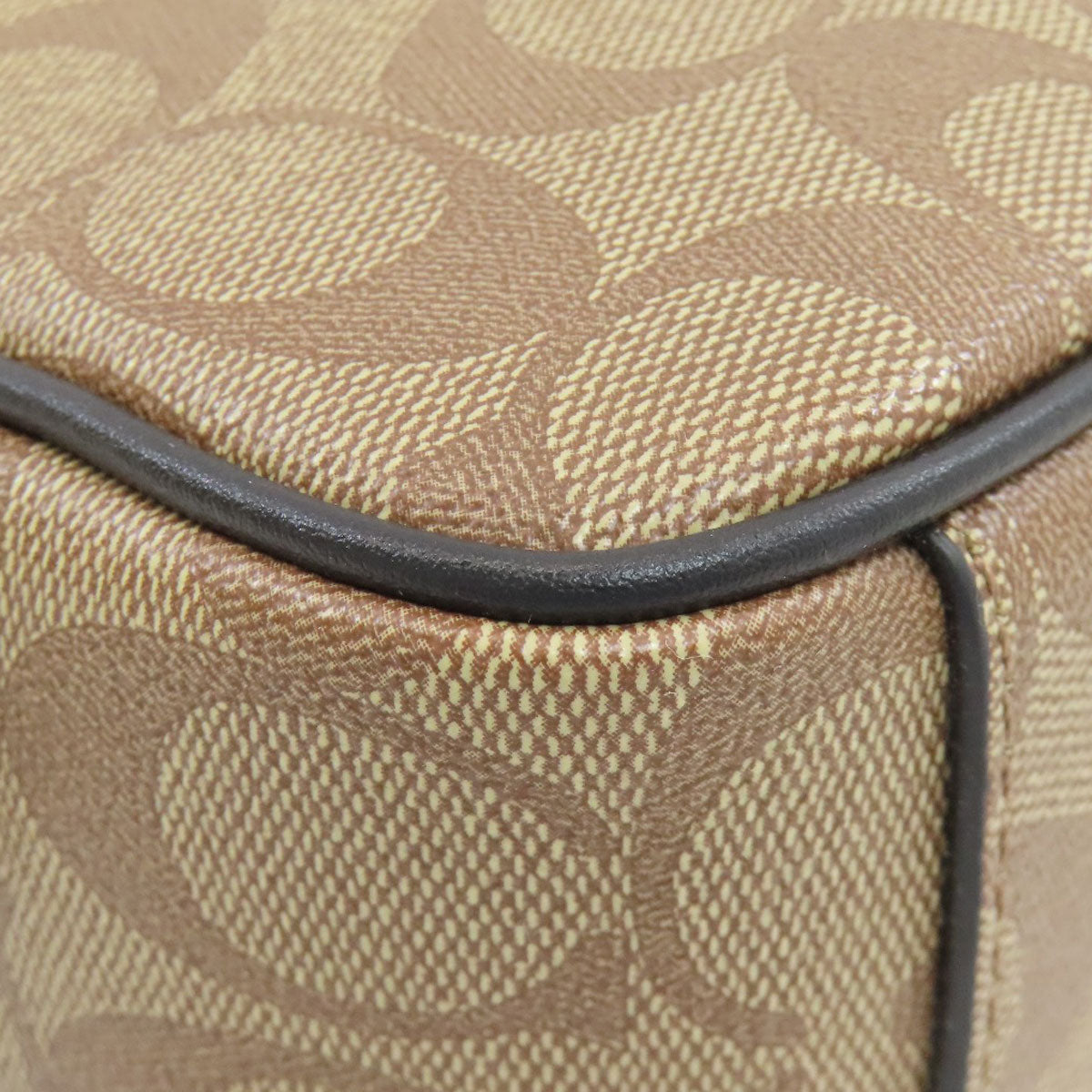 COACH コーチ F50715 シグネチャー ショルダーバッグ PVC レディース 中古