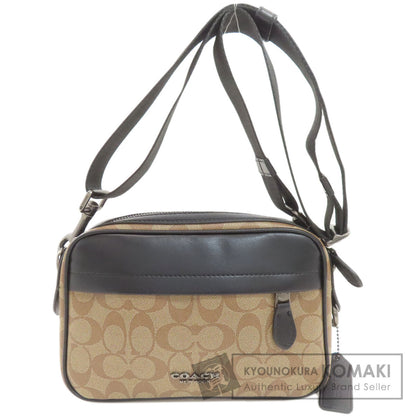 COACH コーチ F50715 シグネチャー ショルダーバッグ PVC レディース 中古