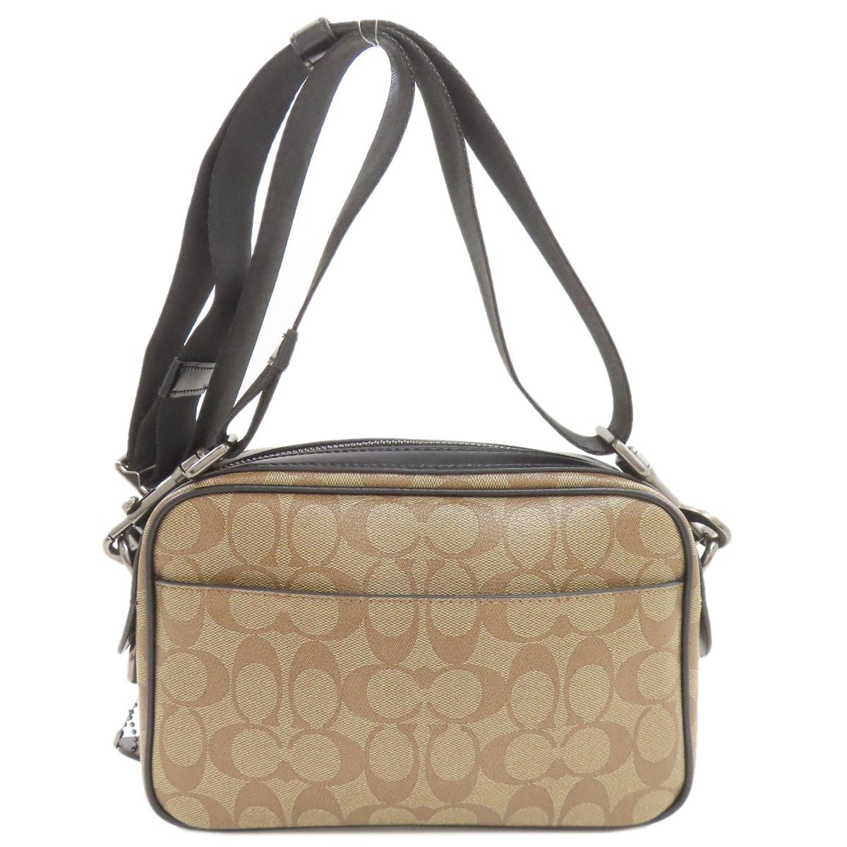 COACH コーチ F50715 シグネチャー ショルダーバッグ PVC レディース 中古