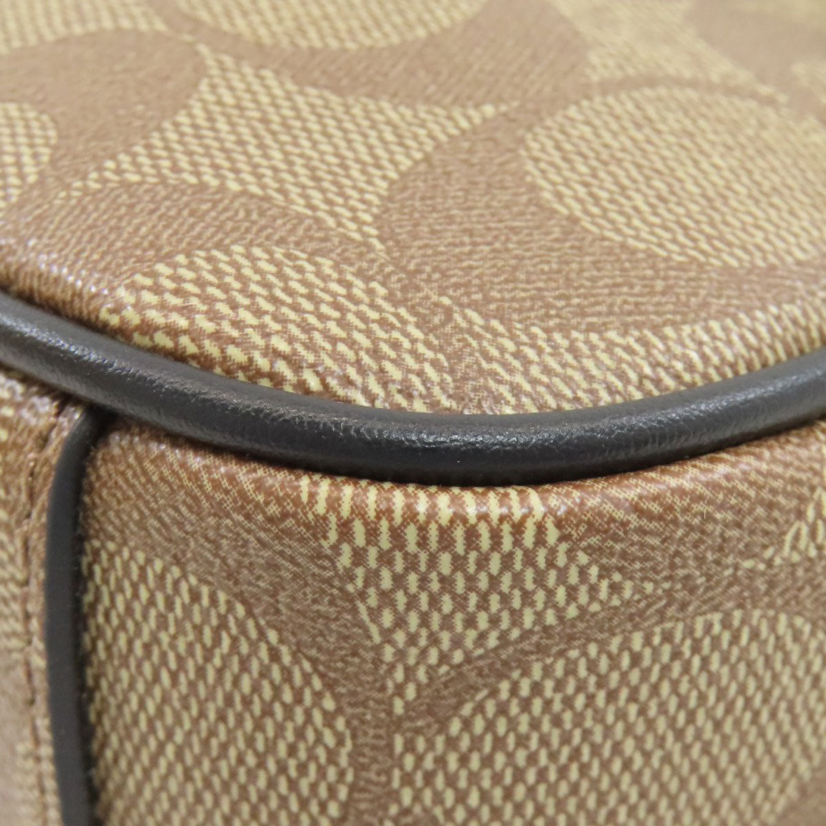 COACH コーチ F50715 シグネチャー ショルダーバッグ PVC レディース 中古