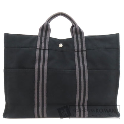 HERMES エルメス サックフールトゥMM ハンドバッグ キャンバス レディース 中古