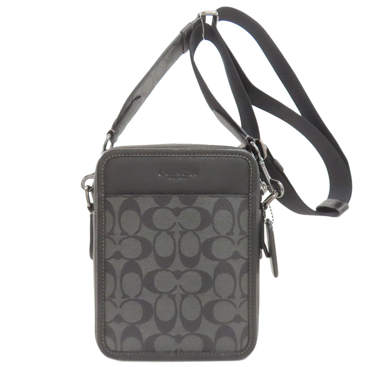 COACH コーチ CC009 サリバン シグネチャー ショルダーバッグ PVC レディース 中古