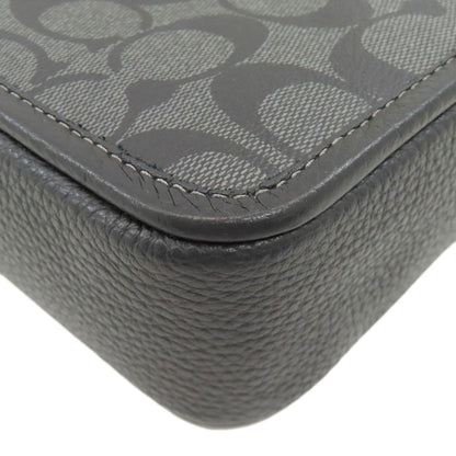 COACH コーチ CC009 サリバン シグネチャー ショルダーバッグ PVC レディース 中古