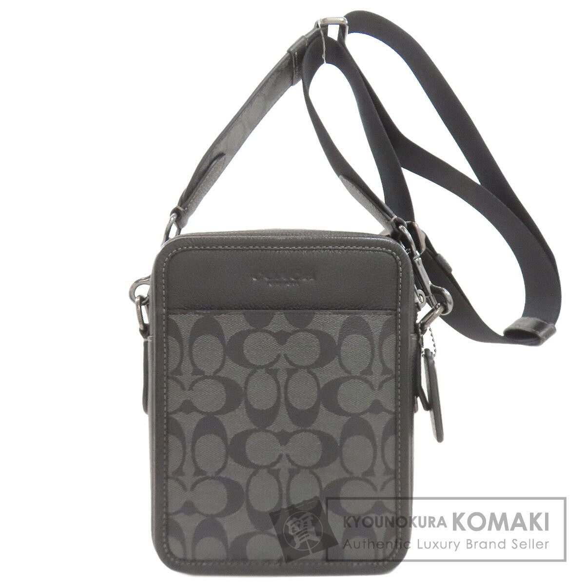 COACH コーチ CC009 サリバン シグネチャー ショルダーバッグ PVC レディース 中古
