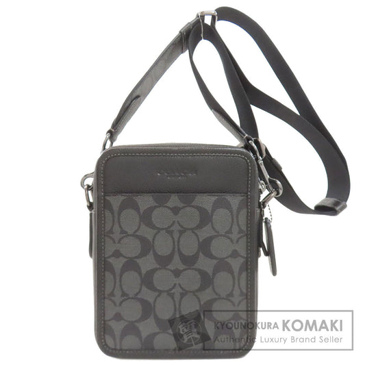 COACH コーチ CC009 サリバン シグネチャー ショルダーバッグ PVC レディース 中古