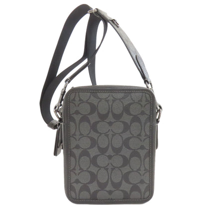 COACH コーチ CC009 サリバン シグネチャー ショルダーバッグ PVC レディース 中古