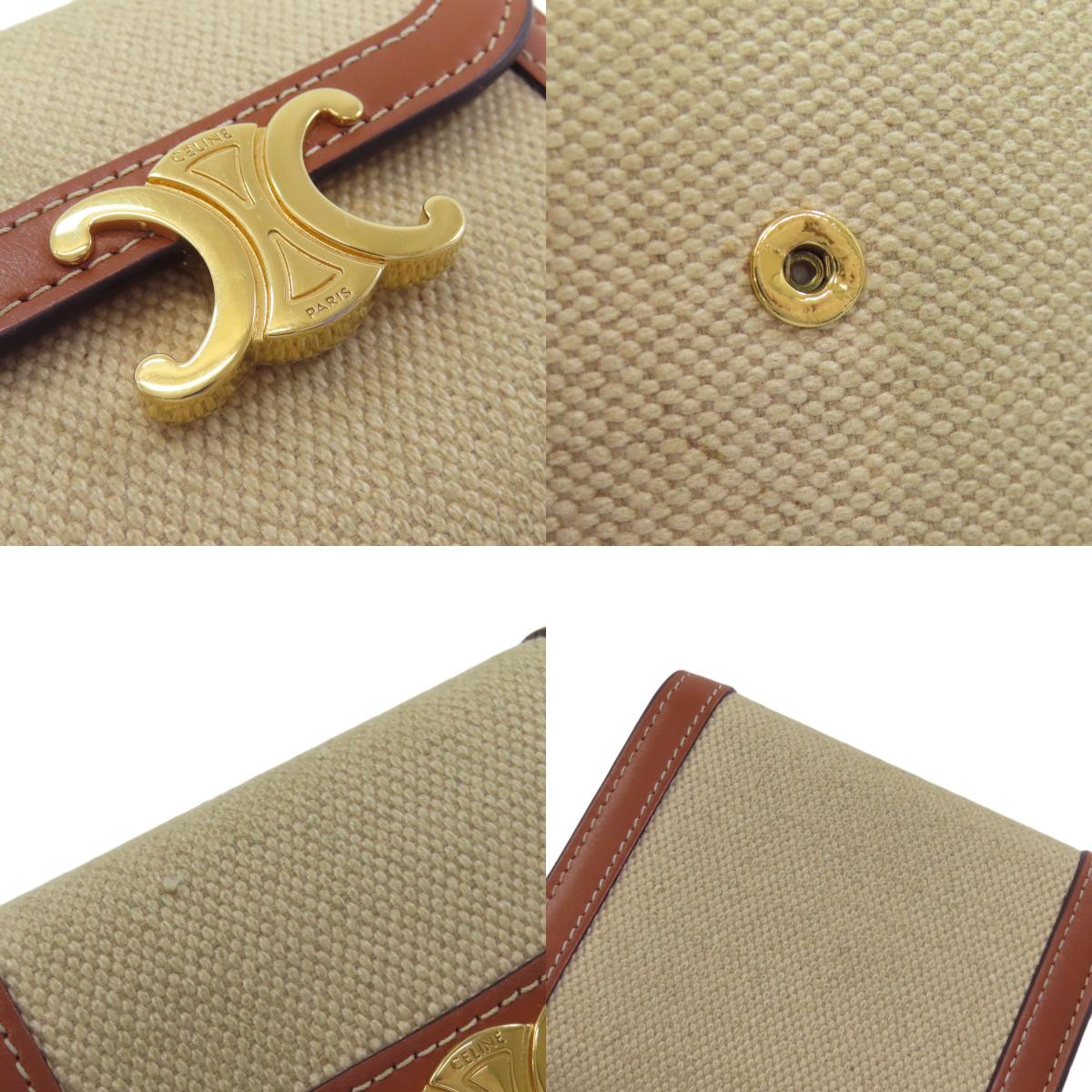 セリーヌ スモール フラップウォレット トリオンフ 二つ折り財布（小銭入れあり） 中古 商品画像19