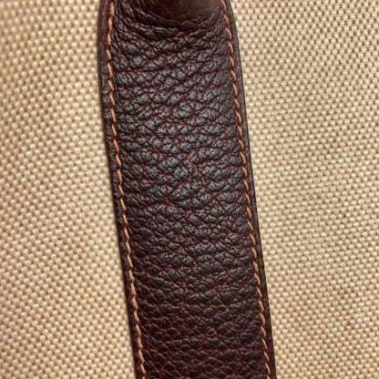 HERMES エルメス ガーデンパーティPM マロン シルバー金具 トートバッグ トワルアッシュ レディース 中古