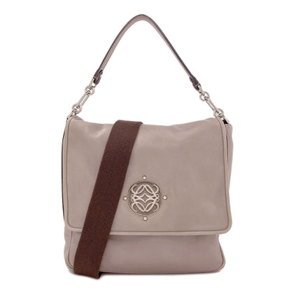 LOEWE ロエベ アナグラム 2WAY ショルダーバッグ ラムスキン レディース 中古