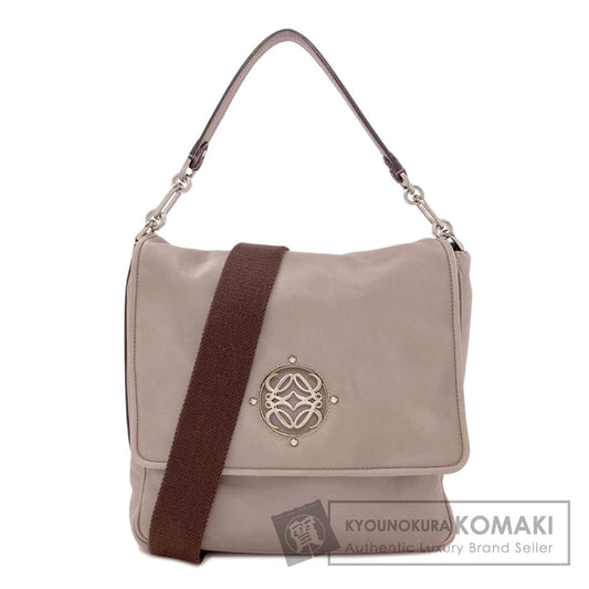 LOEWE ロエベ アナグラム 2WAY ショルダーバッグ ラムスキン レディース 中古