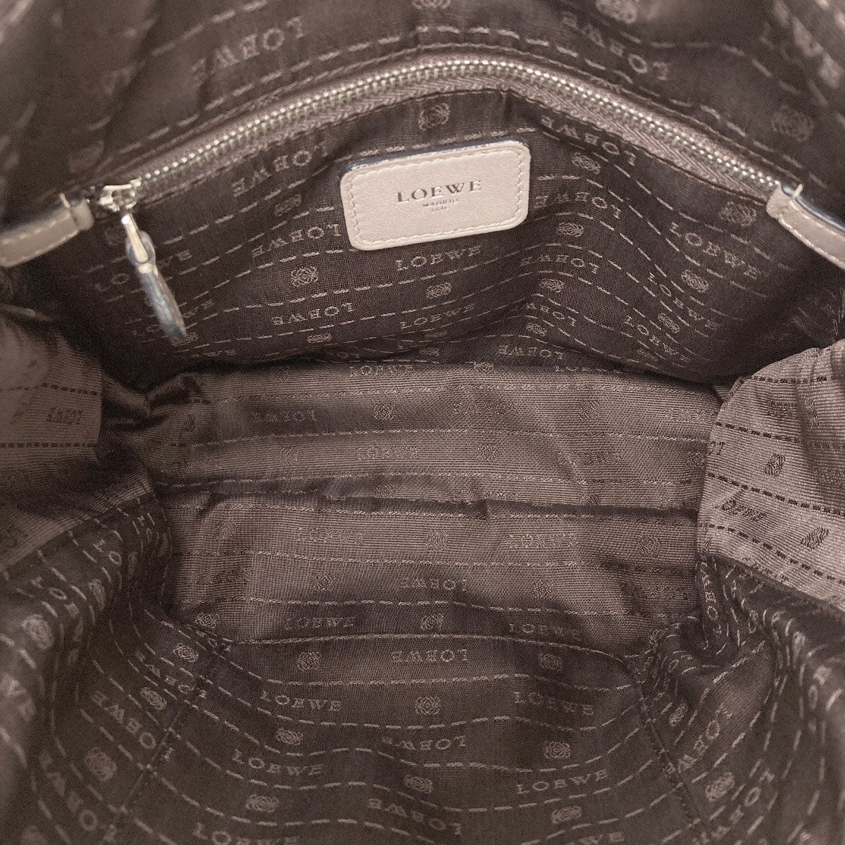 LOEWE ロエベ アナグラム 2WAY ショルダーバッグ ラムスキン レディース 中古