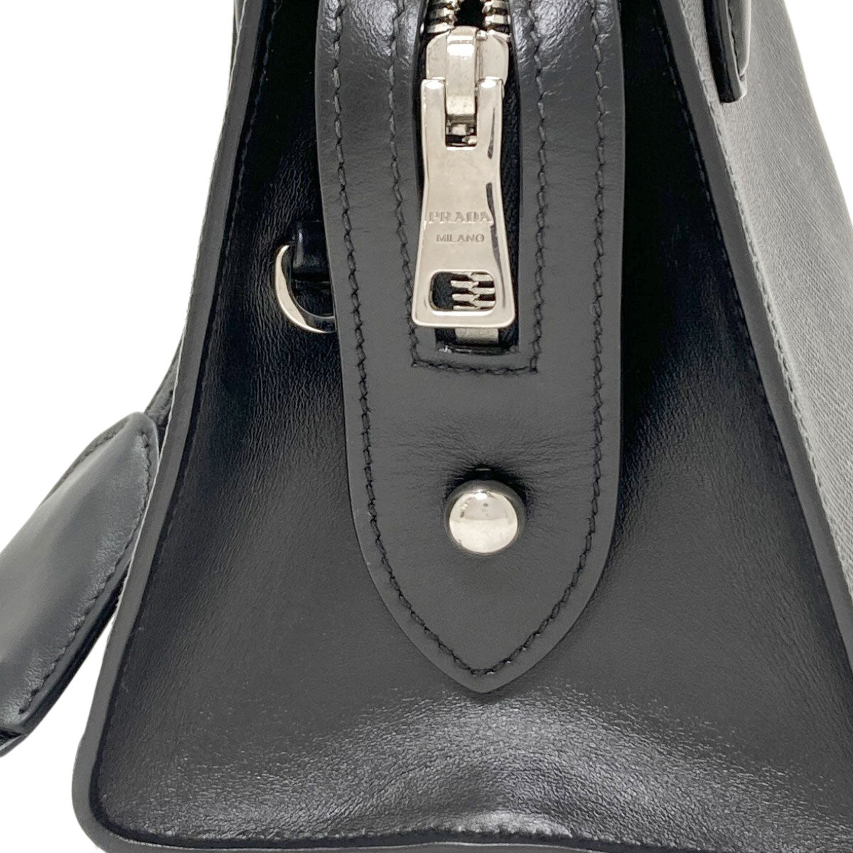 PRADA プラダ 1BA269 トライアングル 2WAY ハンドバッグ サフィアーノ レディース 中古