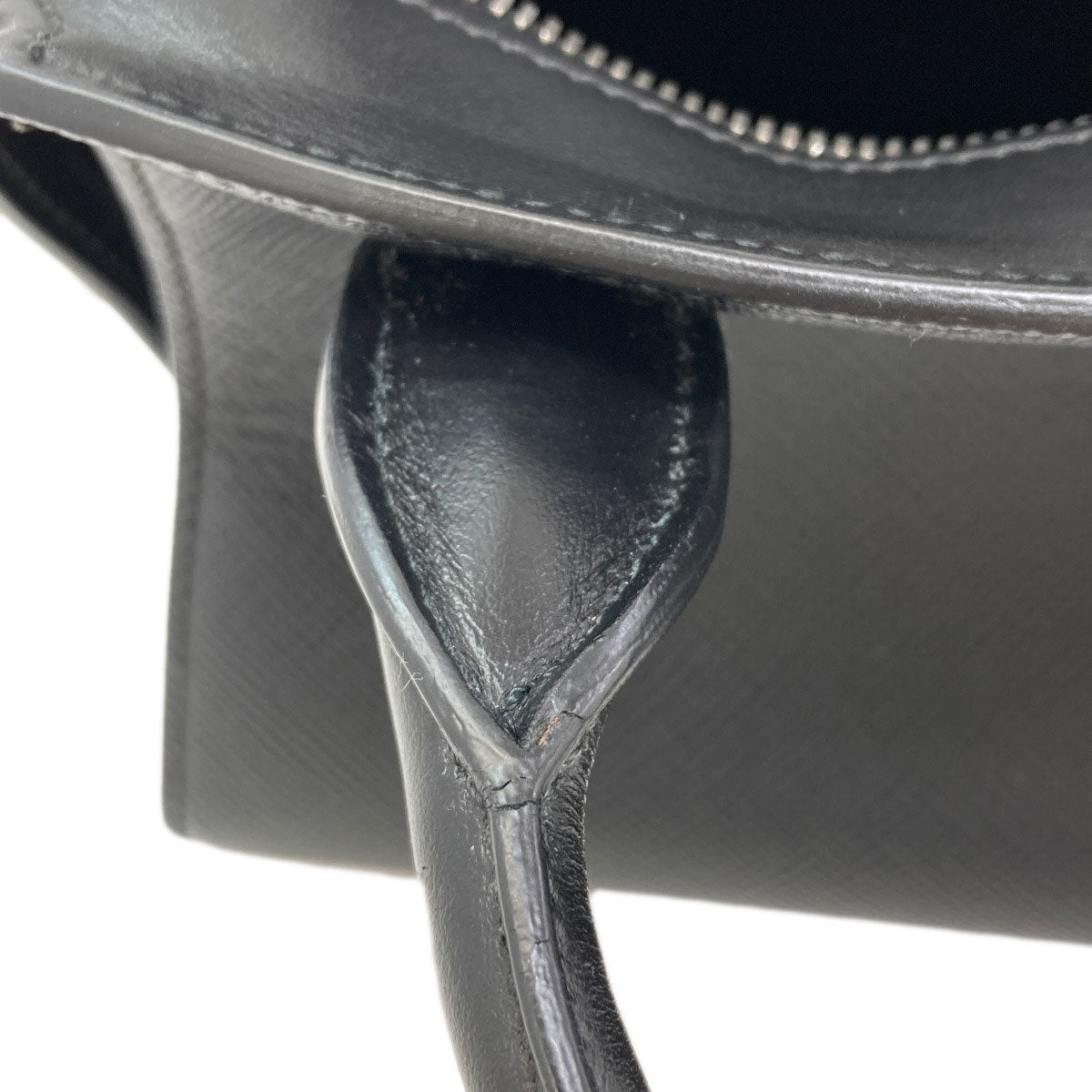 PRADA プラダ 1BA269 トライアングル 2WAY ハンドバッグ サフィアーノ レディース 中古