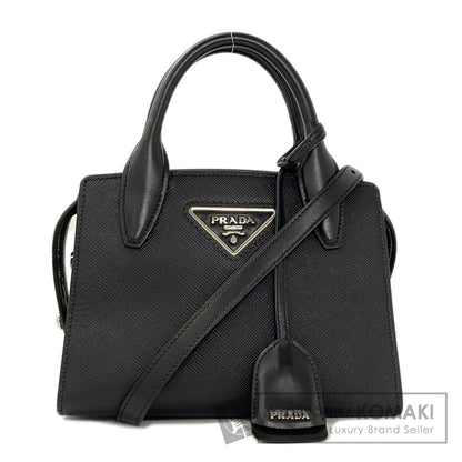PRADA プラダ 1BA269 トライアングル 2WAY ハンドバッグ サフィアーノ レディース 中古