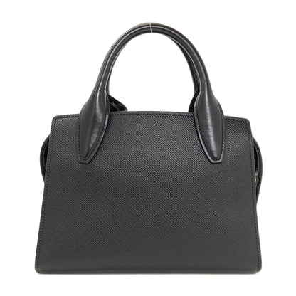 PRADA プラダ 1BA269 トライアングル 2WAY ハンドバッグ サフィアーノ レディース 中古