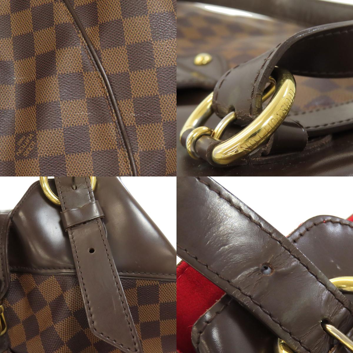 LOUIS VUITTON ルイヴィトン N41540 システィナGM トートバッグ ダミエキャンバス レディース 中古