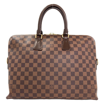 LOUIS VUITTON ルイヴィトン N42242 ポルト・ドキュマン・ジュール ビジネスバッグ ダミエキャンバス レディース 中古