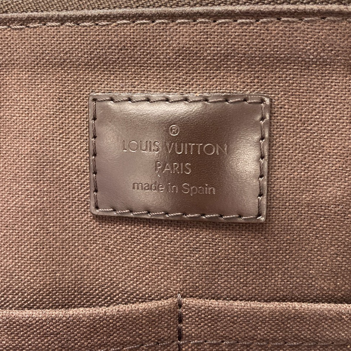 LOUIS VUITTON ルイヴィトン N42242 ポルト・ドキュマン・ジュール ビジネスバッグ ダミエキャンバス レディース 中古