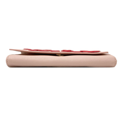 kate spade ケイトスペード ハート チェーン ウォレット 長財布（小銭入れあり） レザー レディース 中古
