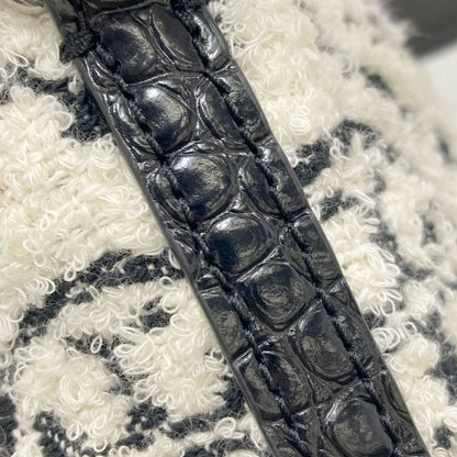 Tory Burch トリーバーチ ブークレ ミニバケット 2WAY ハンドバッグ パイル レディース 中古