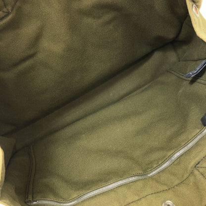 HERMES エルメス サックフールトゥMM ハンドバッグ キャンバス レディース 中古