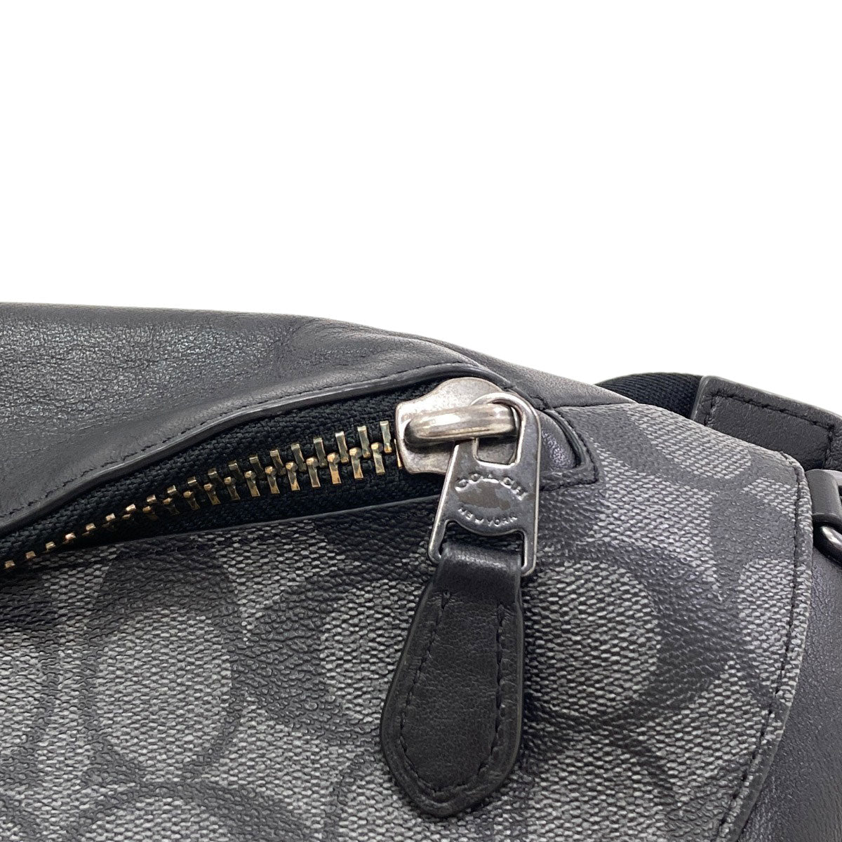 COACH コーチ F78777 シグネチャー ボディバッグ PVC レディース 中古