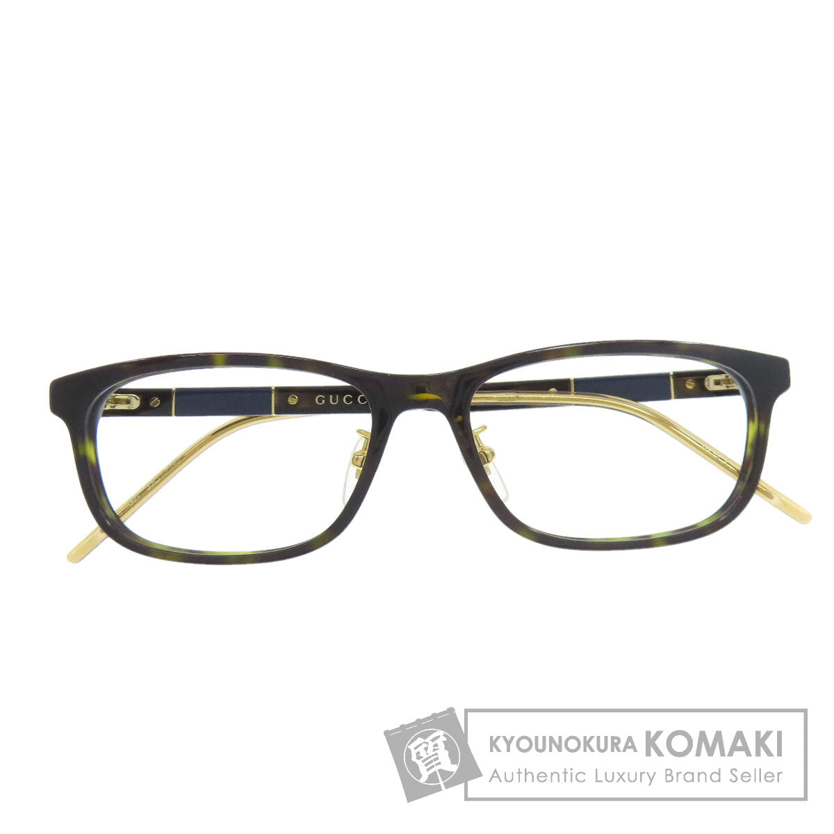 グッチ レンズ無し 伊達 ロゴ 眼鏡 中古 商品画像1