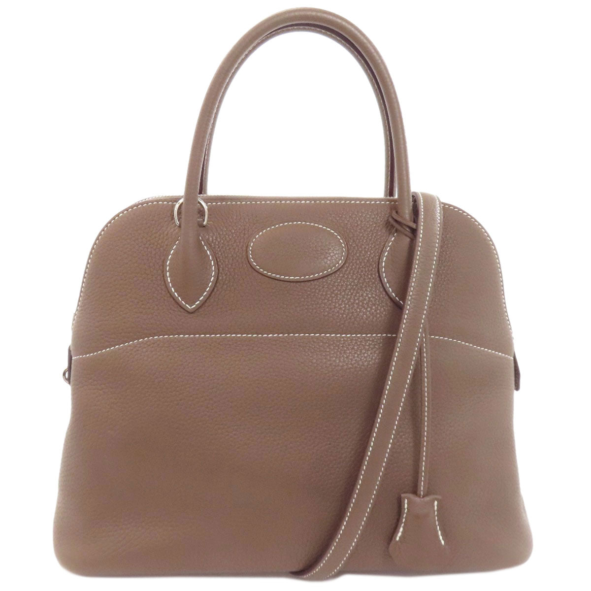 HERMES エルメス ボリード31 エトープ シルバー金具 ハンドバッグ トリヨン レディース 中古