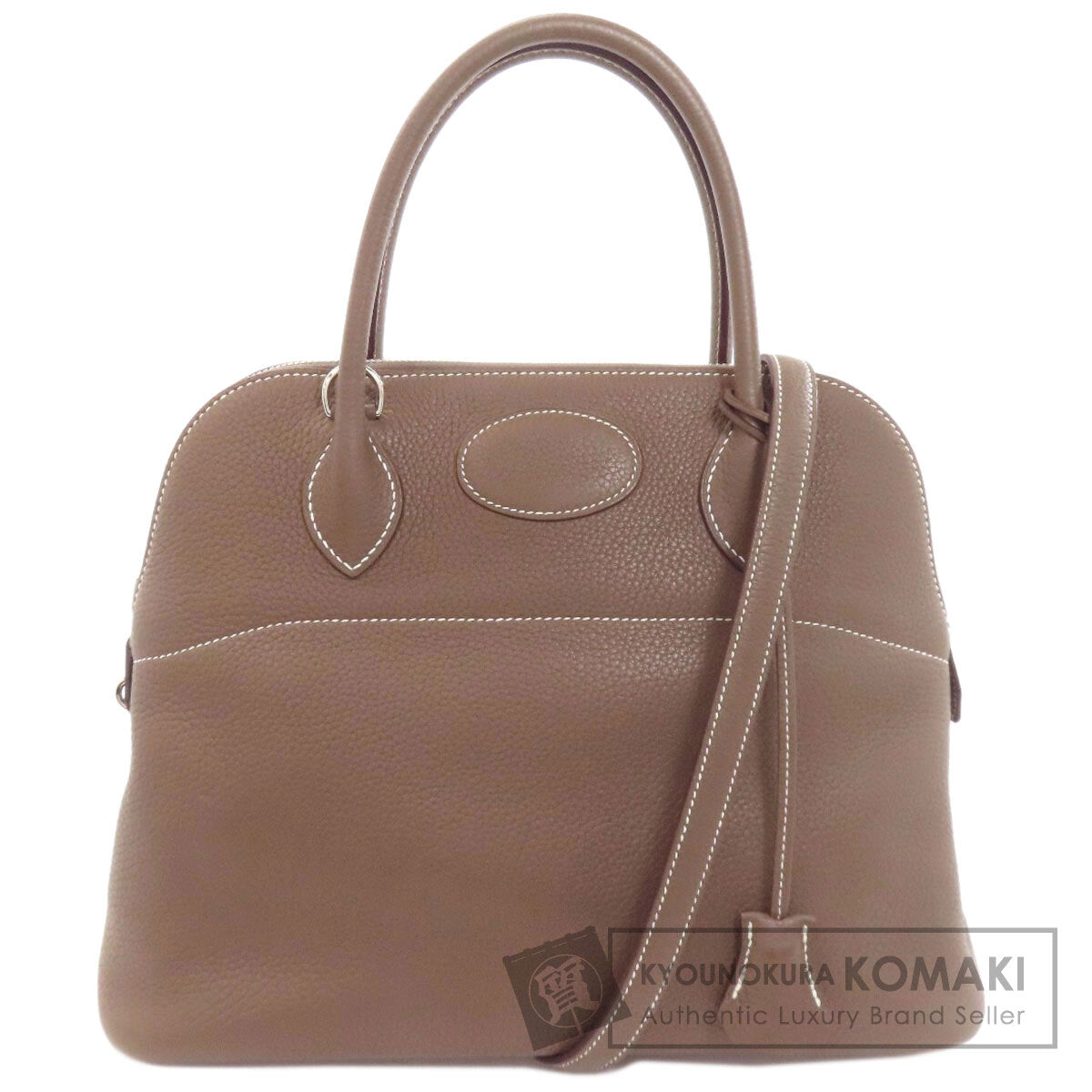 HERMES エルメス ボリード31 エトープ シルバー金具 ハンドバッグ トリヨン レディース 中古
